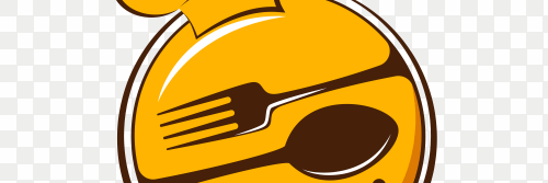good food logo design on transparent background png